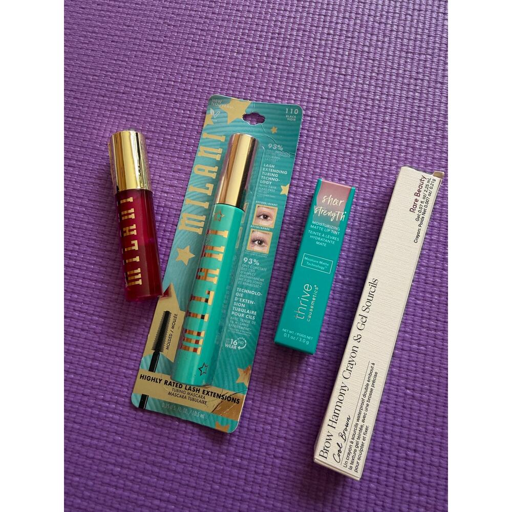 New Makeup Lot Rare Beauty, Milani, Thrive Causemetics Makeup Bundle Full Size